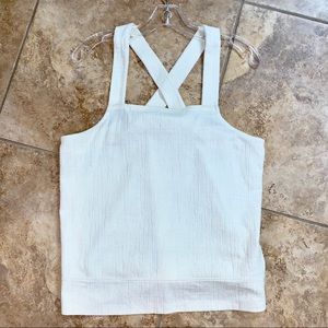 Madewell Tops - Madewell Textured Knit Apron Tank Top Shirt sz L Madewell Tops - Madewell Textured Knit Apron Tank Top Shirt sz L